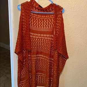 Burnt orange cardigan